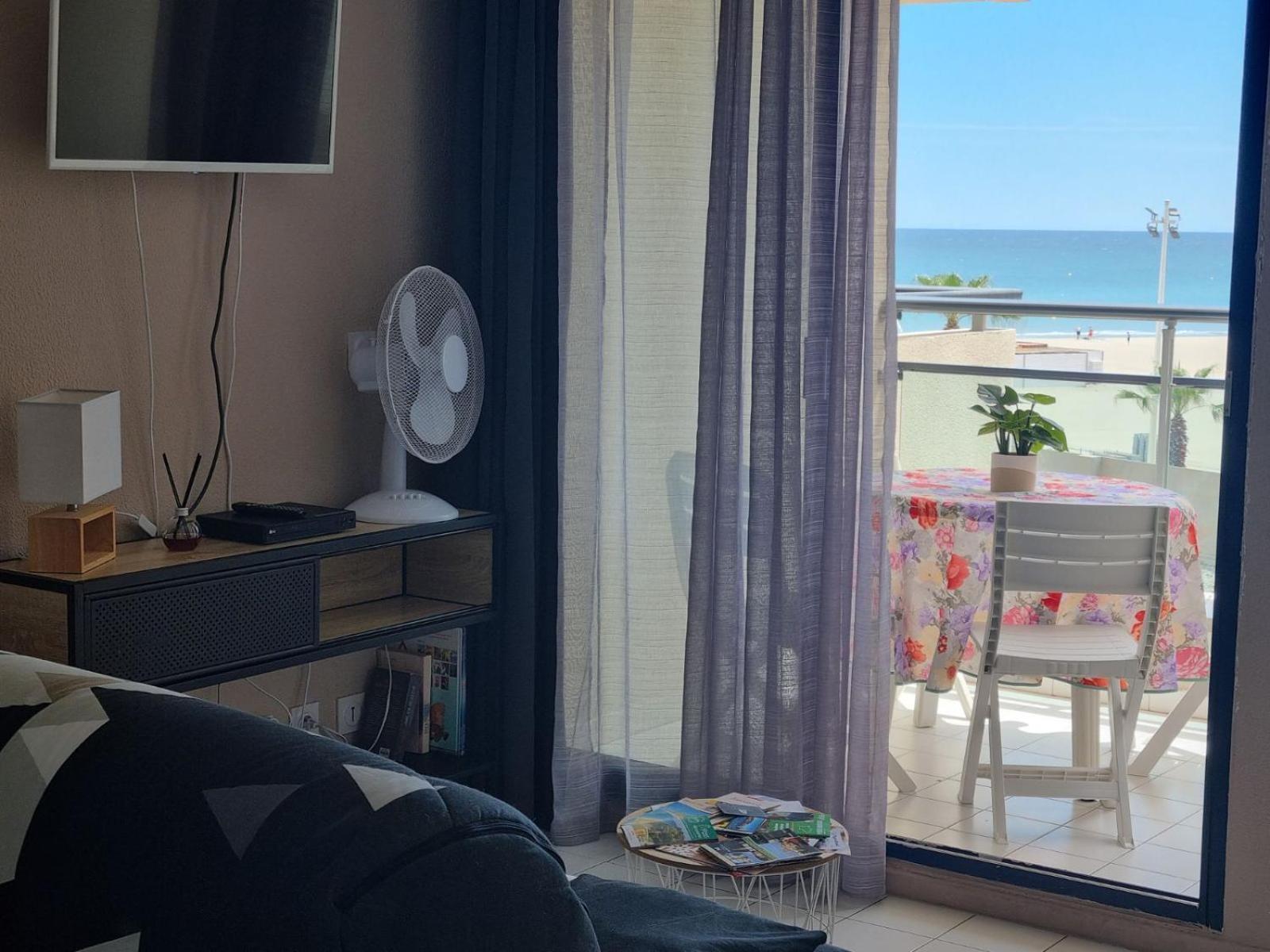 Studio Cosy Climatise Vue Mer Canet Plage 3Etoiles ภายนอก รูปภาพ